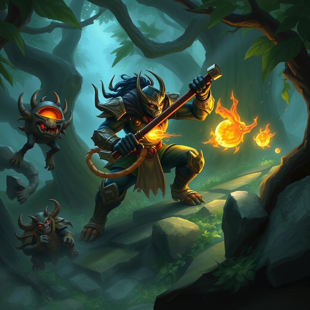 Лесник в джунглях League of Legends Лесник в джунглях League of Legends