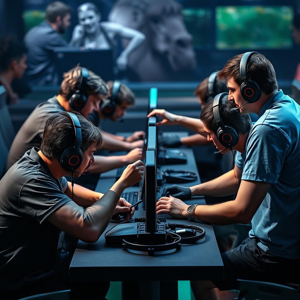 Профессиональная команда с координированной стратегией в League of Legends Профессиональная команда с координированной стратегией в League of Legends