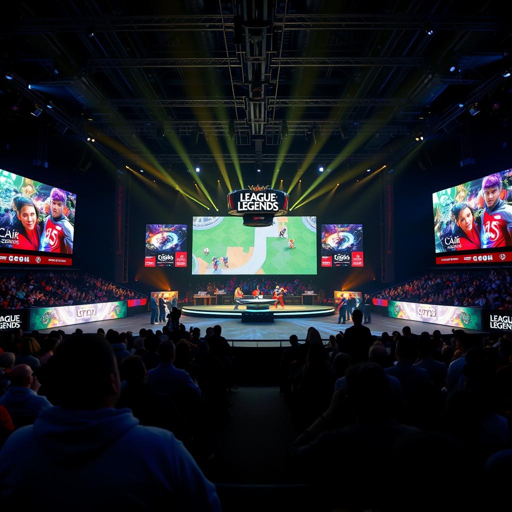 Профессиональный матч League of Legends на крупном турнире Профессиональный матч League of Legends на крупном турнире