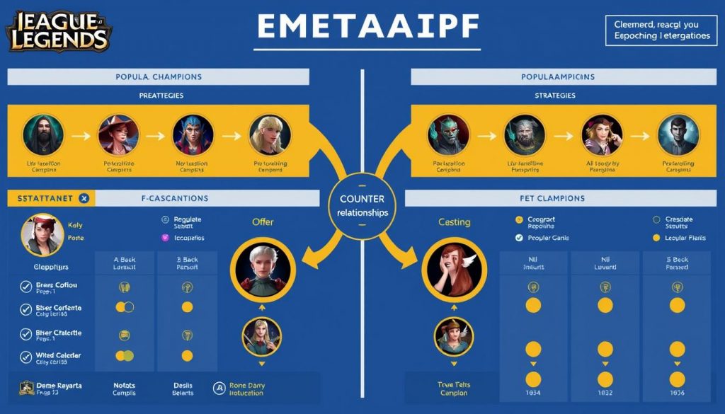 Визуализация метагейма League of Legends с популярными чемпионами и стратегиями Визуализация метагейма League of Legends с популярными чемпионами и стратегиями